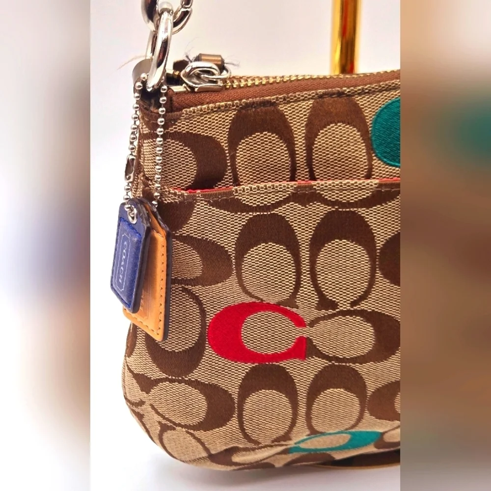 COACH Poppy Y2K Crossbody Colorful Signature C Print 2 Tags